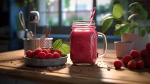 Sip Your Way to Health: Quick Raspberry-Cherry Smoothie Fix for Busy Mornings